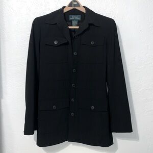 Lauren Ralph Lauren Vintage Black Crepe Wool Jacket